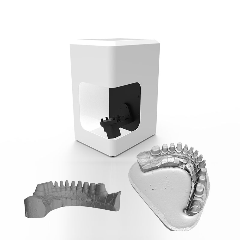 des numérisations 3d d'empreintes dentaires avec un scanner 3d DT300