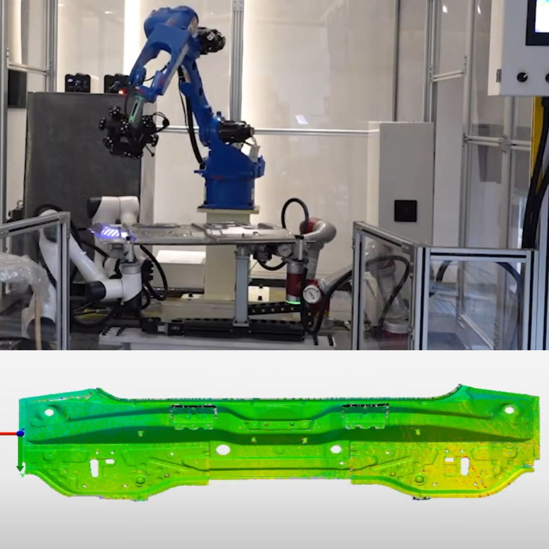 Système sur mesure d'inspection dans une cellule de contrôle, rapport sur polyworks