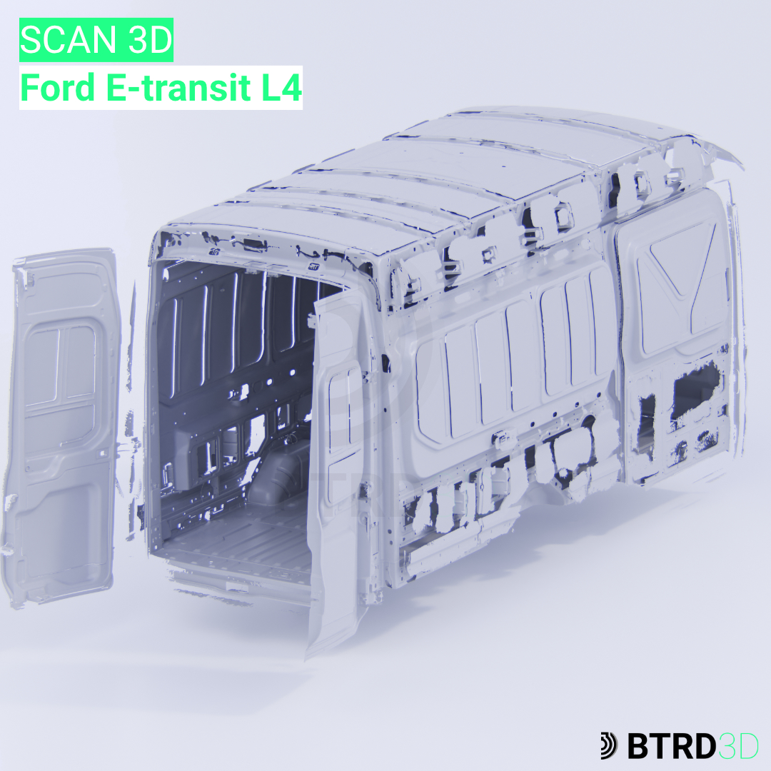 scan 3d ford E-Transit L4 fourgon